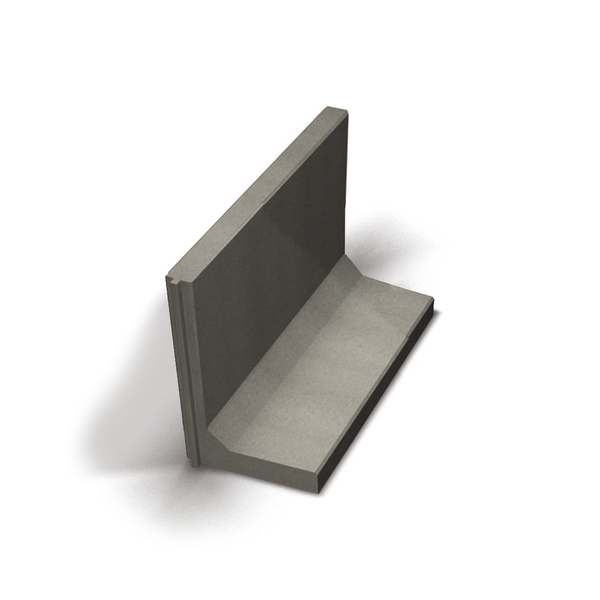 MUR BENDERS L-STÖD 4KN GRÅ1000X1000 A, 1000X1000MM 2869407A
