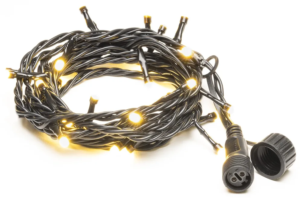 Konstsmide 4850-137 Ljusslinga svart mjuk kabel, 50 frostade LED Varmvita - Bild 2