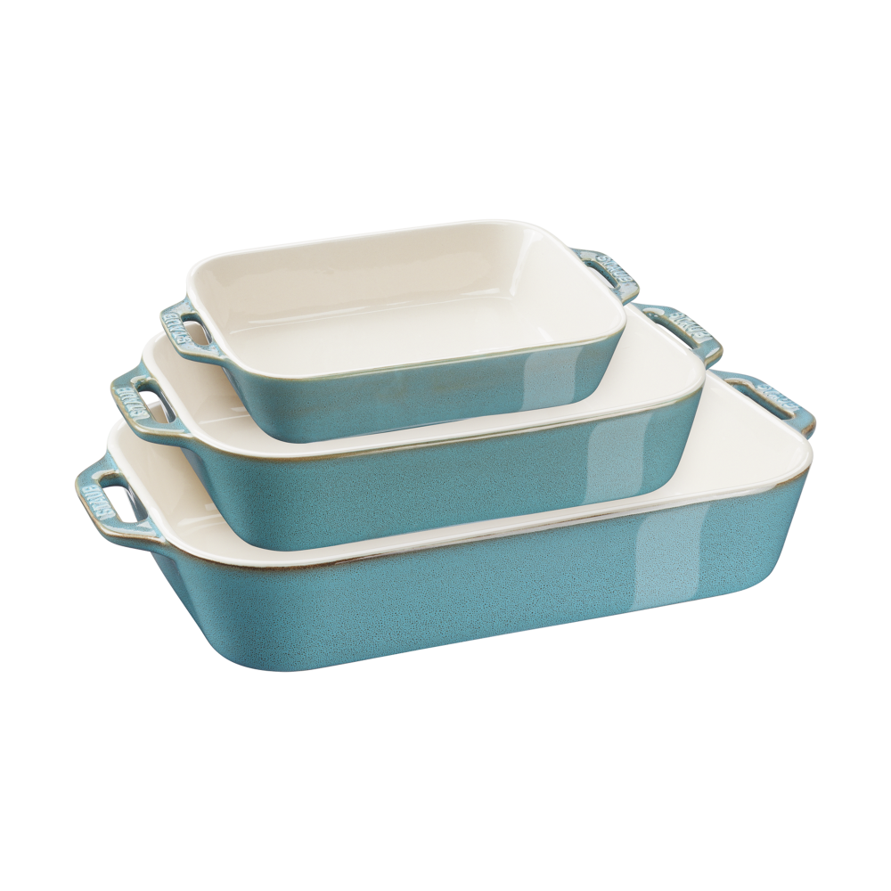 Staub ugnsform 3 delar, Antik turkos