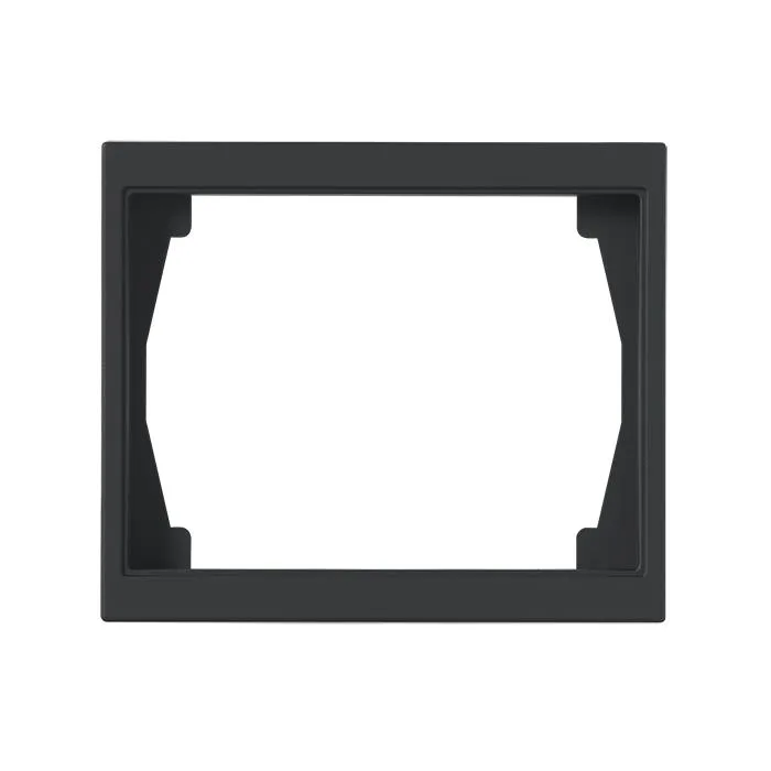 ABB Impressivo 1725F100-885 Täckram matt svart, 100 mm 5-fack