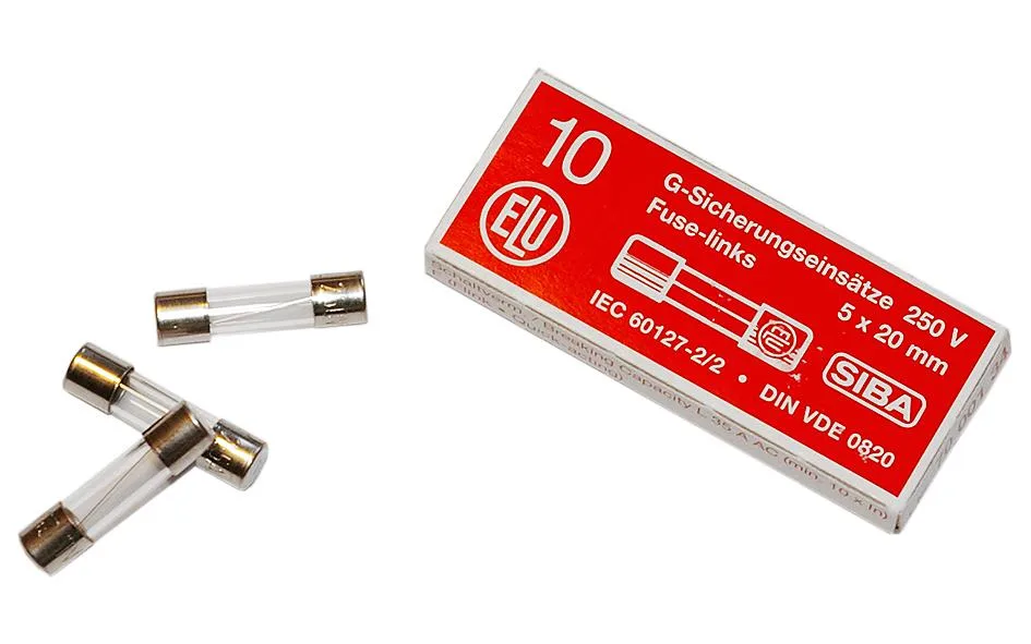 SIBA 7000135.0,063 Finsäkring 5x20 mm, trög, 10-pack 63 mA