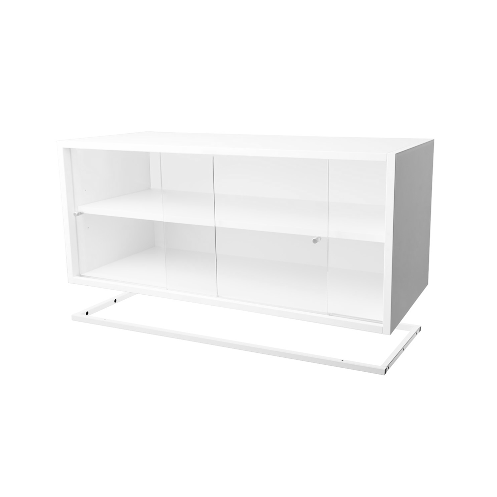 Molto vitrinmodul 840, vit, inkl. vit metallram