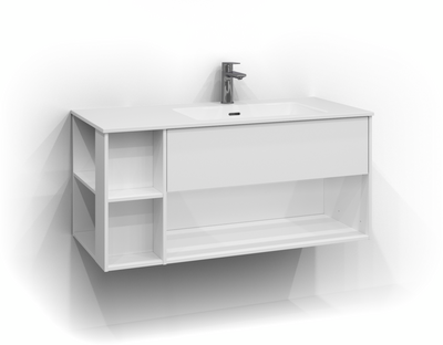 TVÄTTSTÄLLSSKÅP SVEDBERGS EPOS PLAN VIT 1LÅD ÖPPEN 100X45,3X45CM HÖ