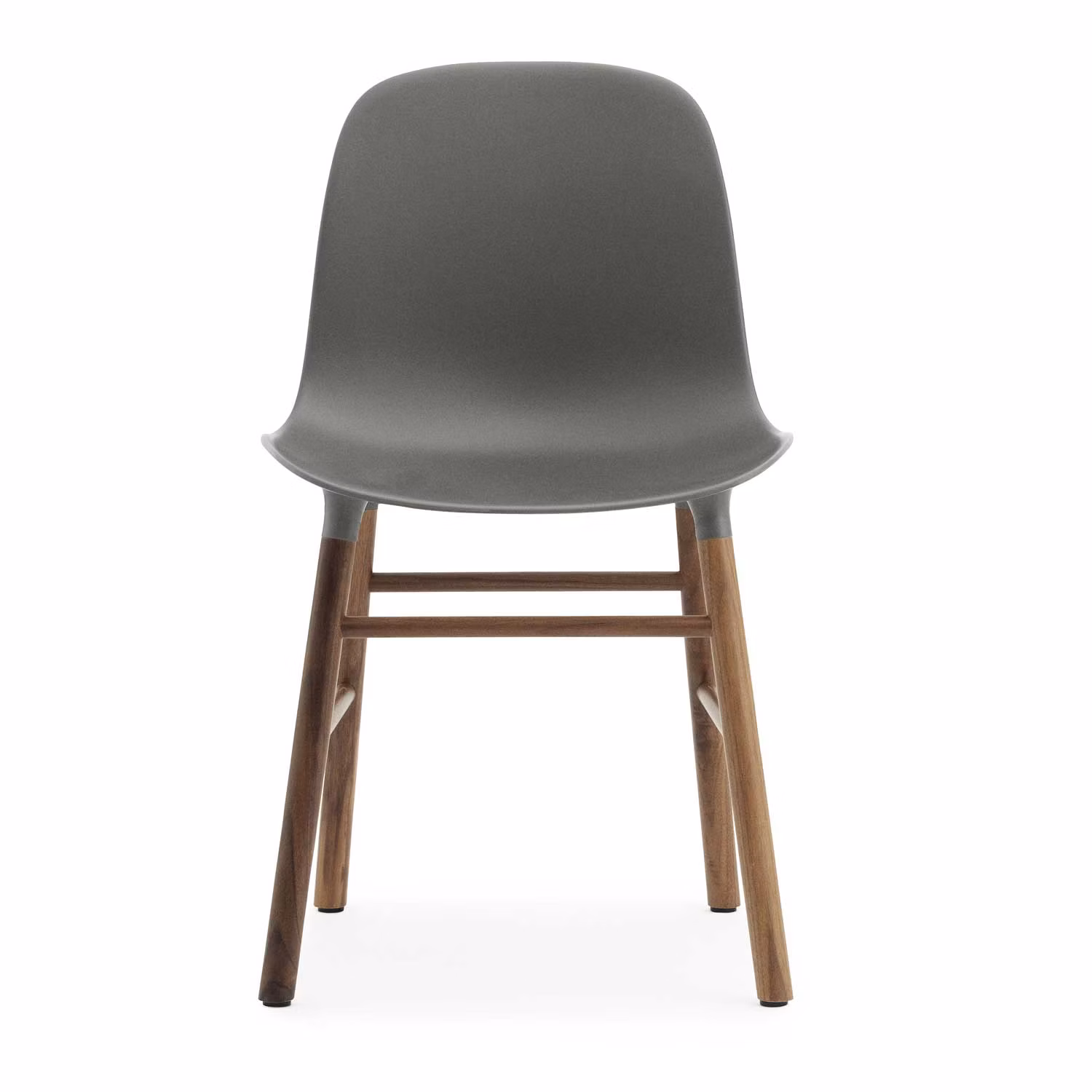 Form Chair Valnötsben, Grå