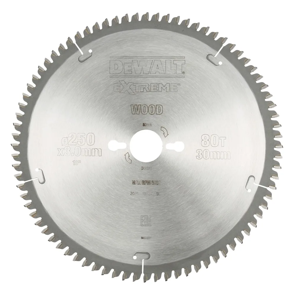 Dewalt DT4287-QZ Sågklinga 250 x 30 mm, 80T