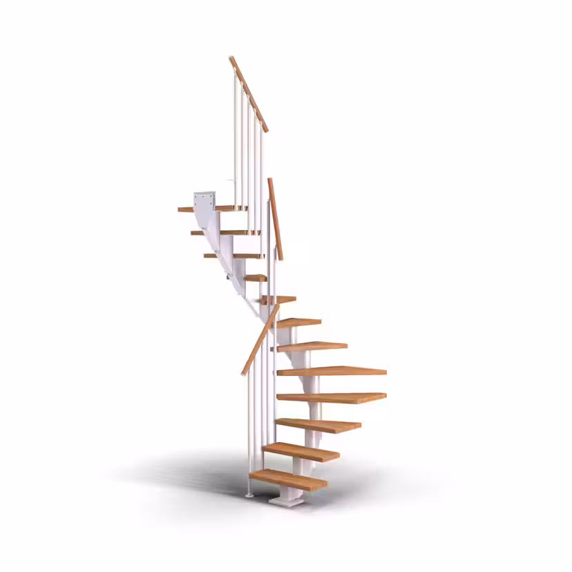 Spartrappa Dolle Frankfurt Ek Oljad 1/2 Classic III Vit, LxB: 1420x690 mm