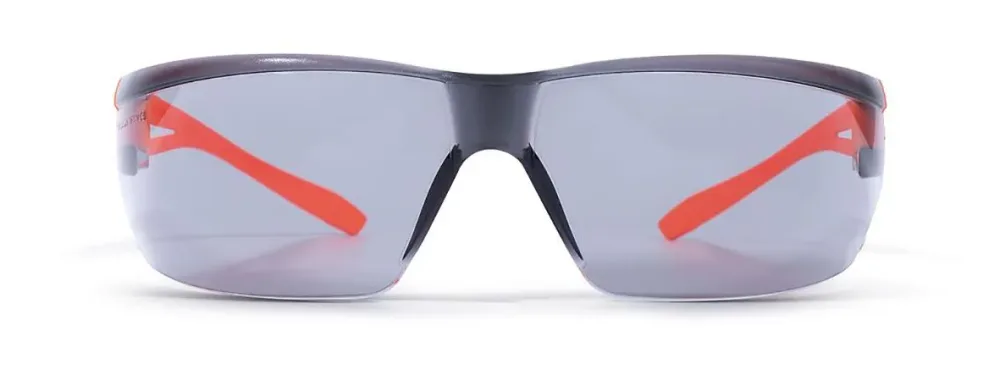 Zekler 36 Hi-Vis Skyddsglasögon grå lins, rep- och imskyddad Orangea bågar