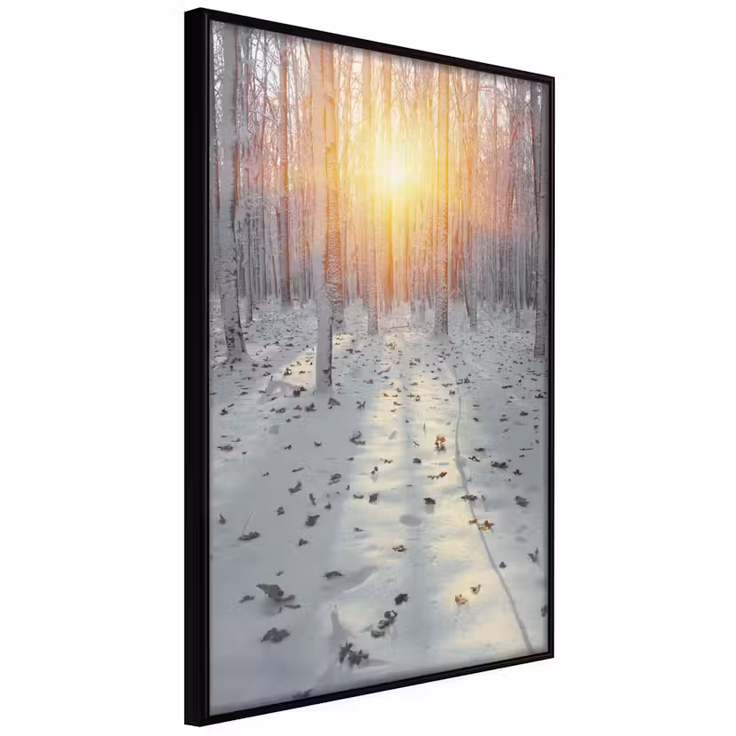 Poster Artgeist Affisch Winter Afternoon Svart ram, 40x60 cm