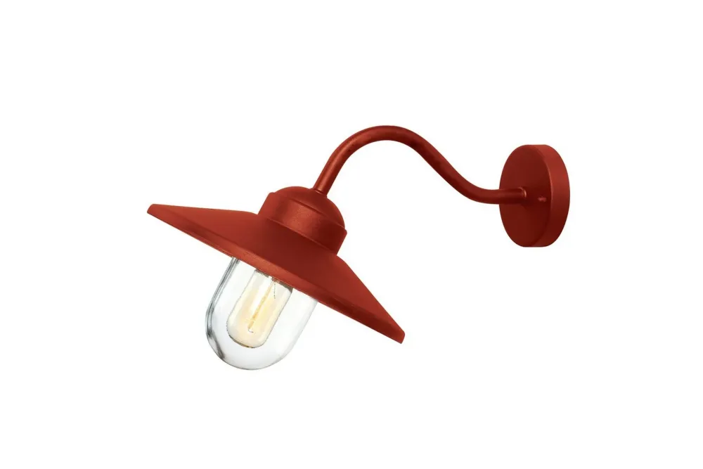 Utomhusvägglampa Elstead Lighting Klampenborg Oxidröd