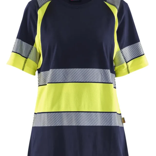 Blåkläder 341010309955M T-shirt varsel, svart/röd Svart/röd