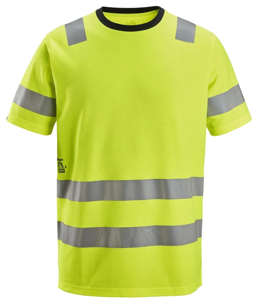 Snickers Workwear 2536 T-shirt gul, varsel M