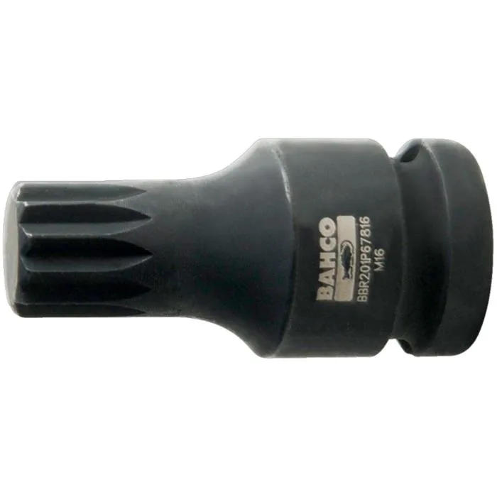 Bahco BBR201P64016 Kraftbitshylsa 1/2", för XZN-skruv M16 x 40 mm