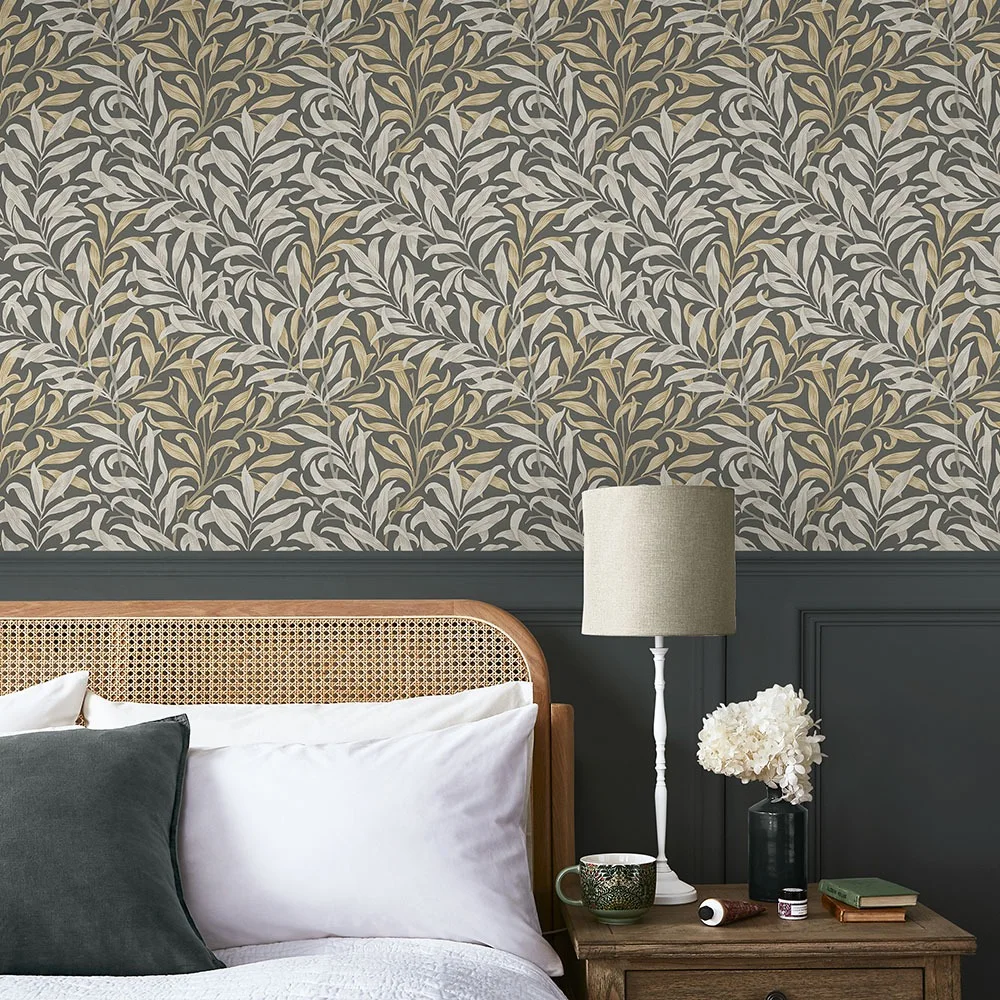Graham & Brown William Morris At Home 124244 Tapet Willow Bough Charcoal Grå/multi
