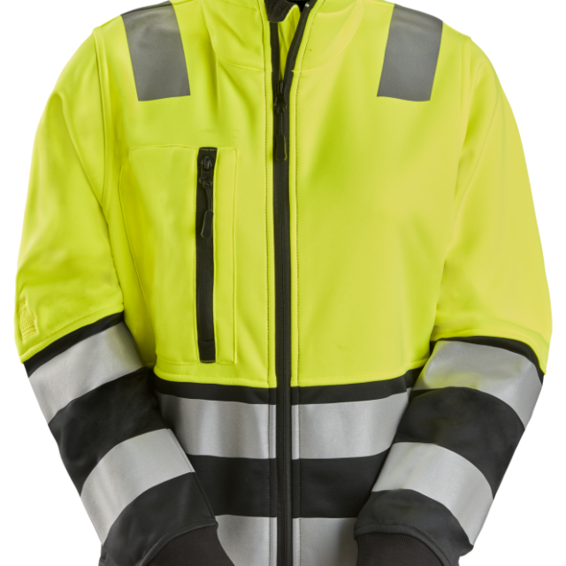 JACKA SNICKERS WORKWEAR DAM 8073 KL 2 GUL M, VARSELGUL/SVART
