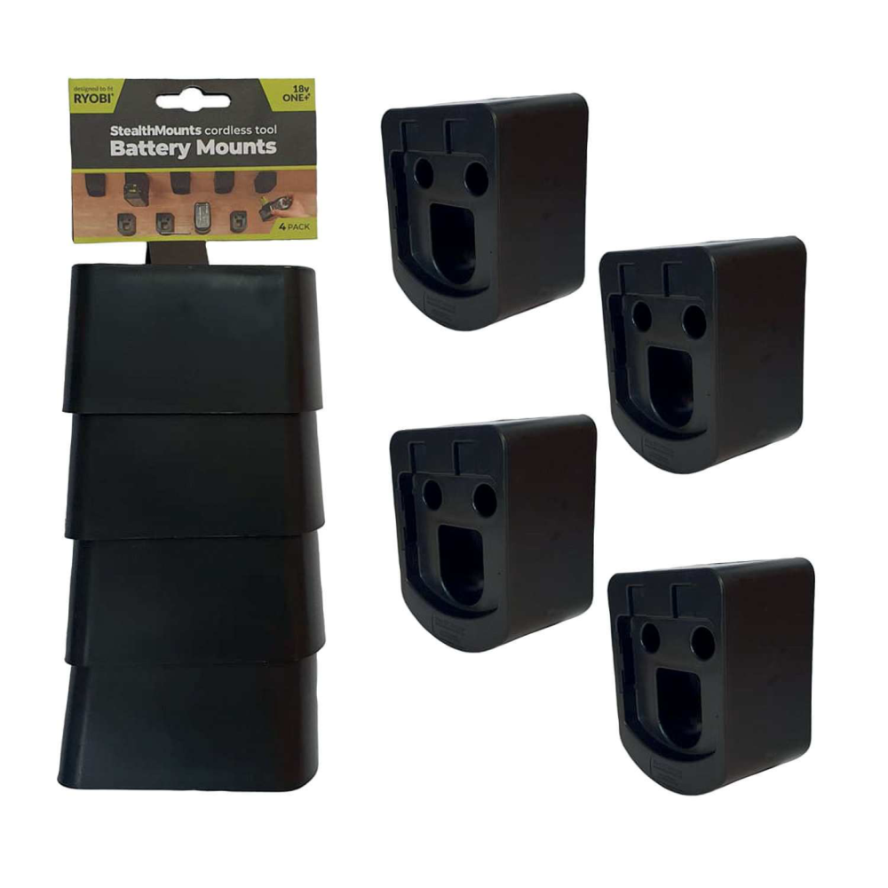 BATTERIHÅLLARE STEALTHMOUNTS RYOBI 18V ONE+ 4-PACK