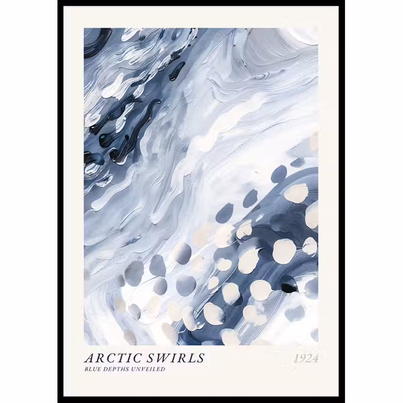 Poster Gallerix Arctic Swirls No2 50x70 cm