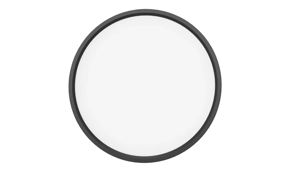Aneta Lighting RING 20/400 Plafond Ø40 cm, 20 W, svart