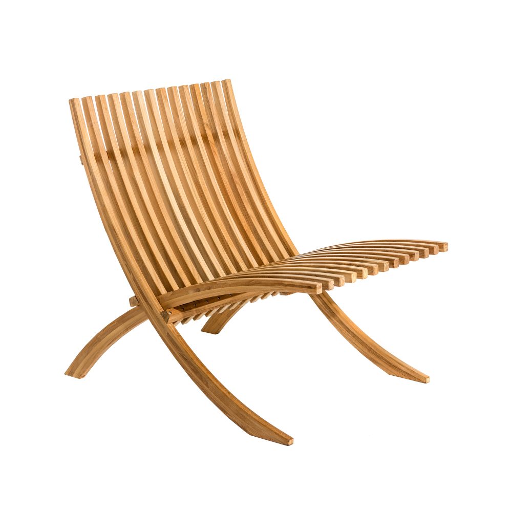 Nozib loungefåtölj, Teak
