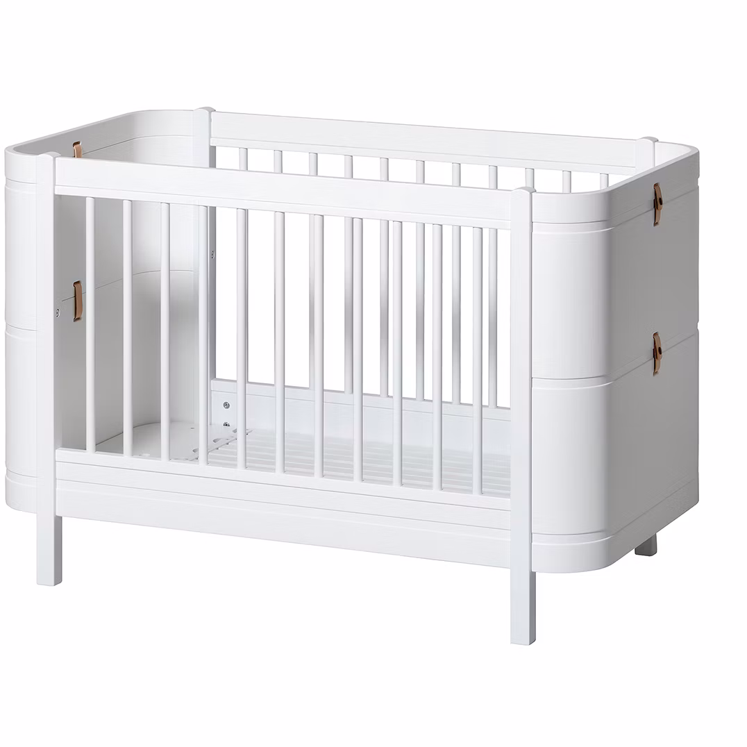 Wood Mini+ Cot Säng Inkl. Junior Kit, Vit