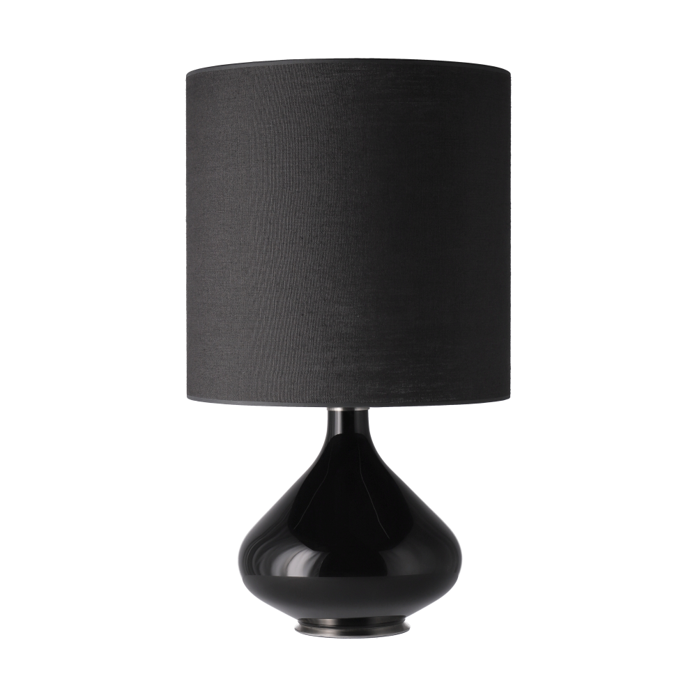 Flavia bordslampa svart lampfot, Lino Negro M