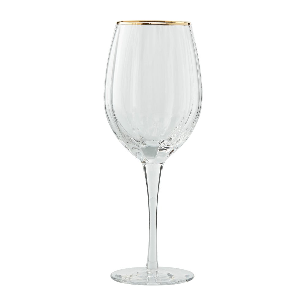 Claudine vitvinsglas 45,5 cl, Clear-light gold