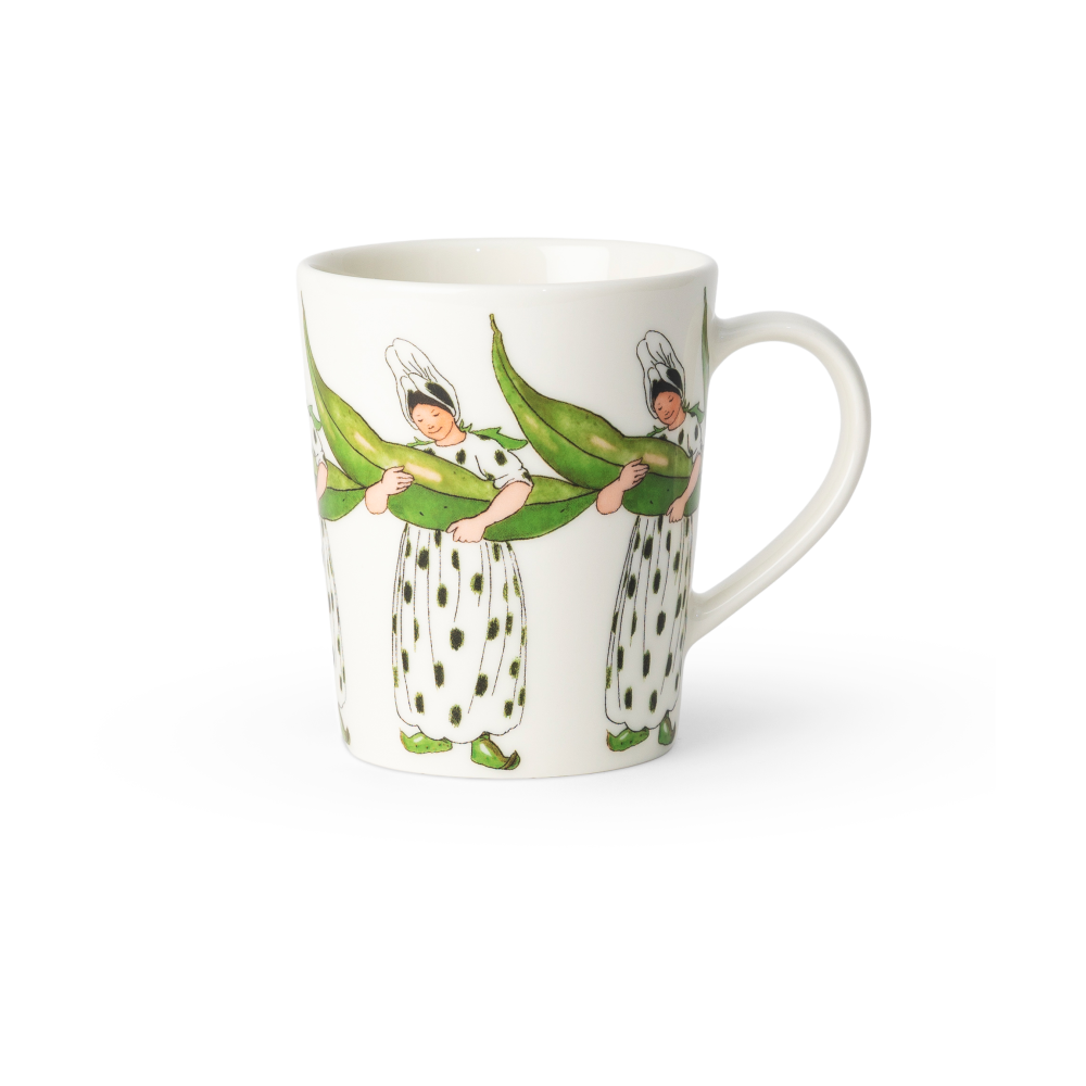 Mrs Broad Bean mugg, 28 cl, med handtag