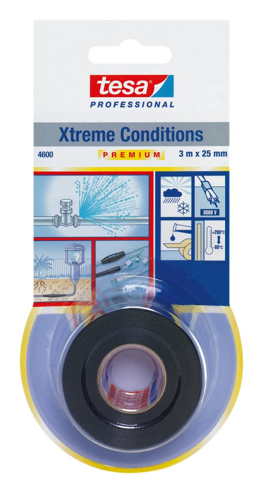Kjøp Tesa Silikontape 4600 Xtreme Conditions, 25 mm, 3 m, svart
