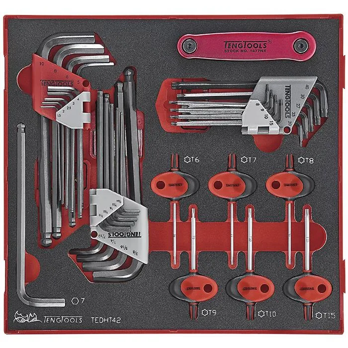 Teng Tools 238330104 Insexnyckelsats 42 delar