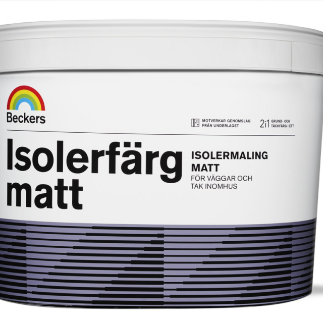 ISOLERFÄRG BECKERS MATT VIT 4L