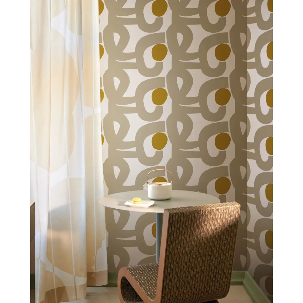 Marimekko 7 Seppel 25965 Beige Tapet - Midbec | Stuvbutiken - Bild 3