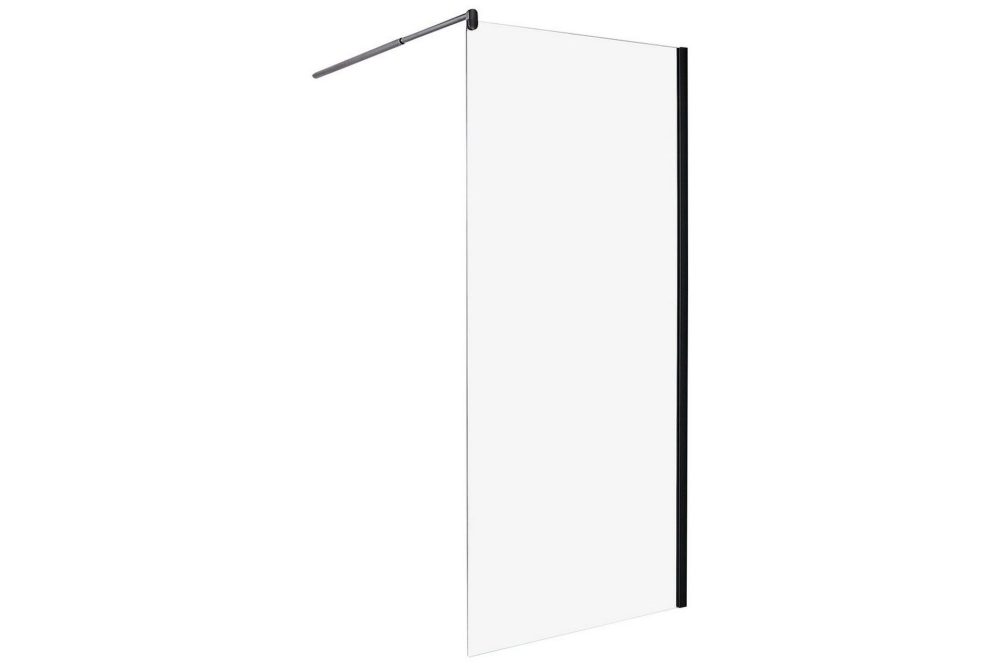 Duschskärm Ahaus Transparent/svart, 90x90x190 cm