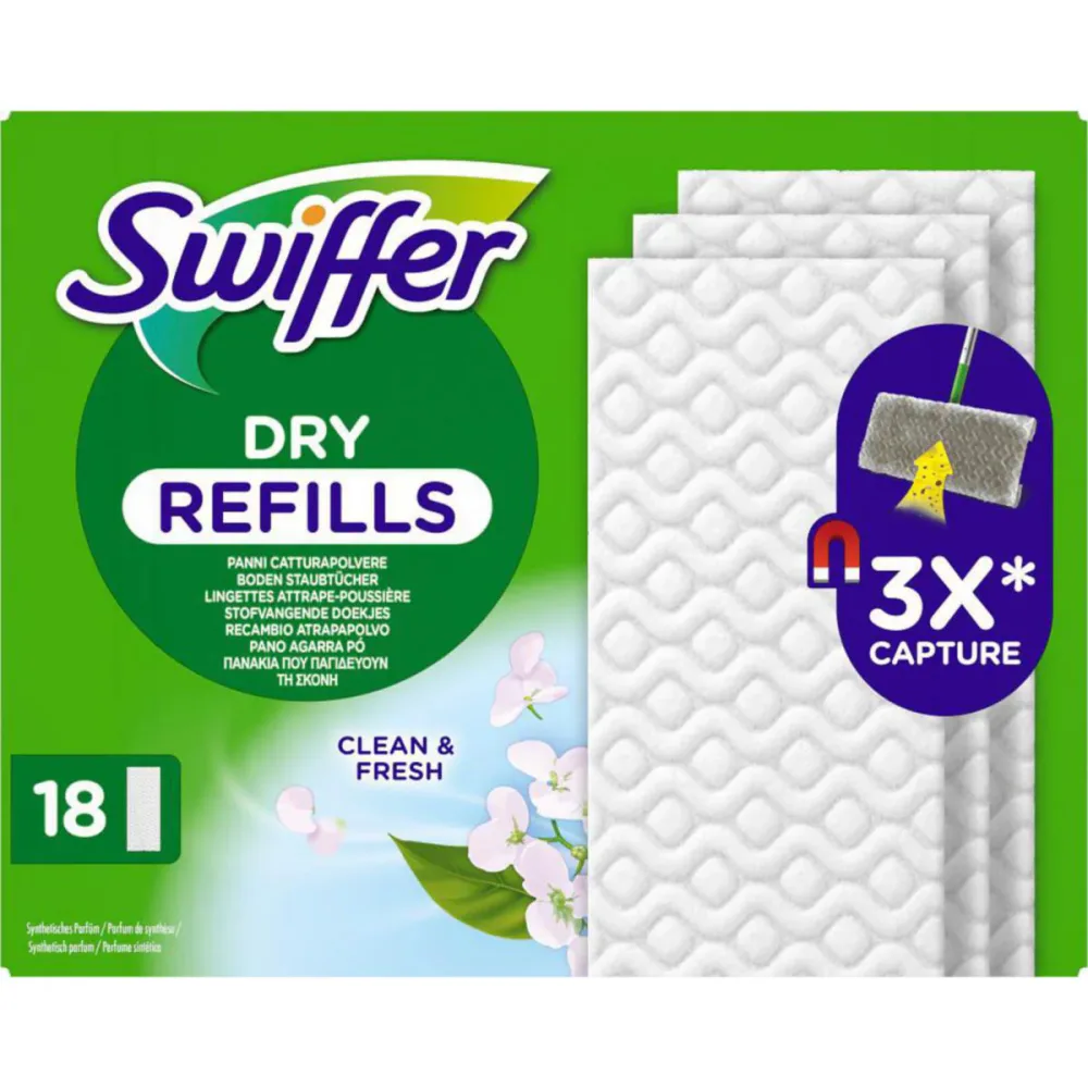 Kjøp Swiffer Rengjøringskluter, tørre, 18-pakning
