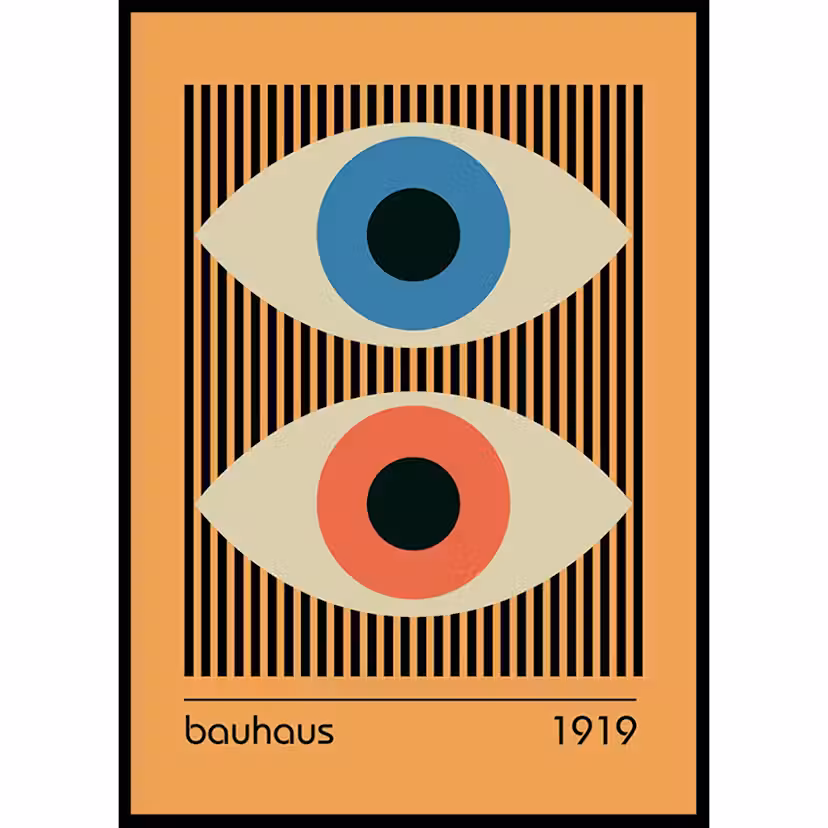 Poster Gallerix Bauhaus Eyes No1 Storlek: 30x40 cm