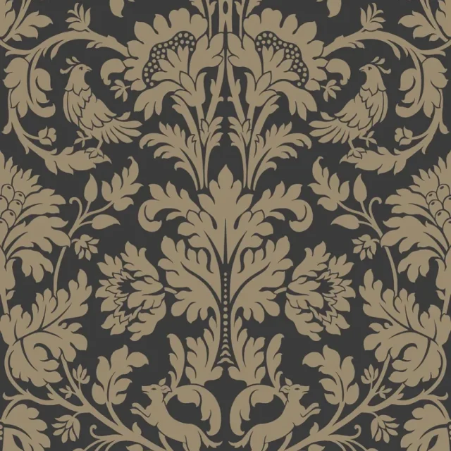 British Heritage 3 Kt30510 Svart Tapet | Stuvbutiken