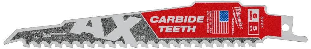 Milwaukee TCT AX Tigersågblad 5T, 5-pack 300 mm - Bild 2