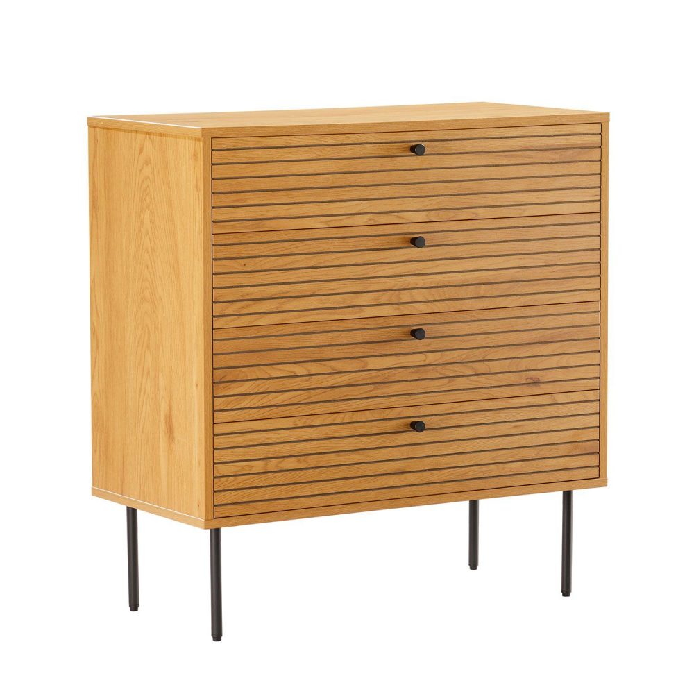 Sideboard Line melamin med ekbark 80x40x85 cm