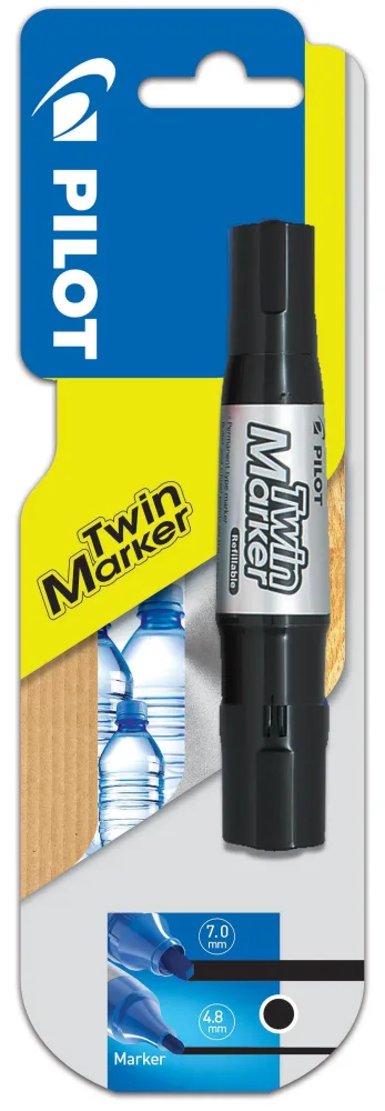 Pilot Twin Marker Jumbo Märkpenna 4,8/7 mm, svart
