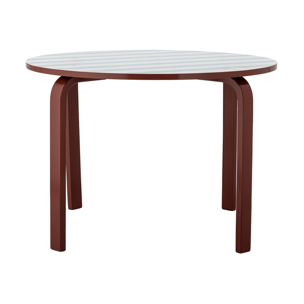 Liova bord, Blå-vit, Ø65 cm