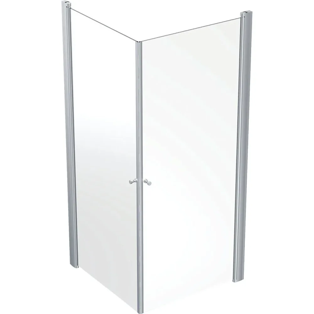 Contura Showerama 10-02 Duschhörna rak, silver/klarglas 90 x 90 cm - Bild 2