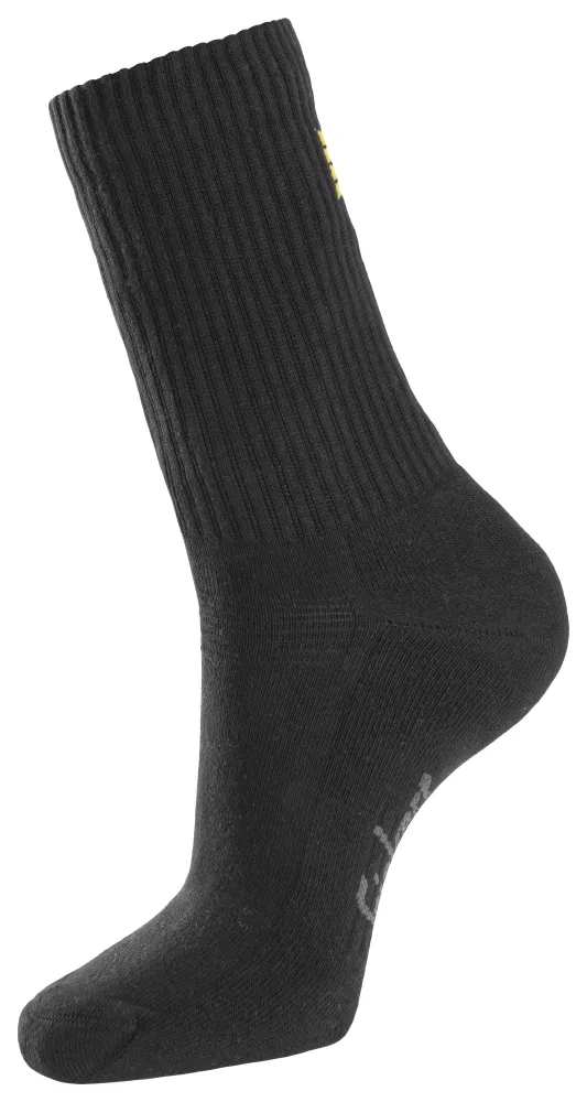 Snickers Workwear 9214-0400 Strumpa 3-pack, svart 37-40