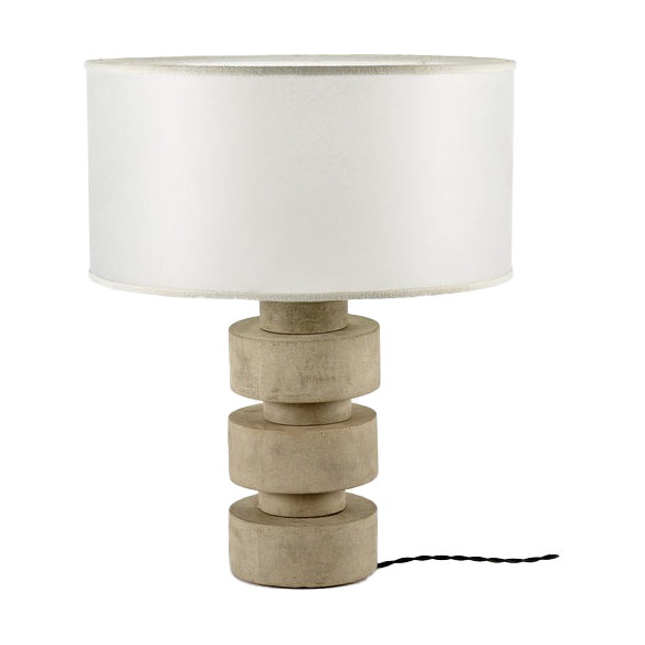 Disc bordslampa cement Ø50 cm, Cement
