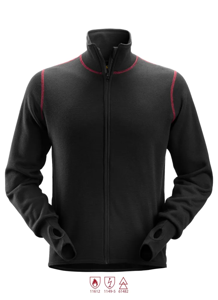 Snickers Workwear 1563 ProtecWork Ullfrottéjacka svart L
