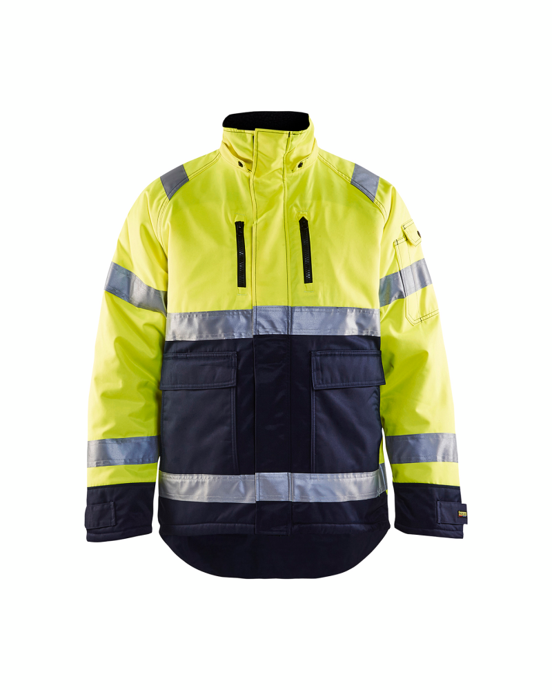 VINTERJACKA 4828 70% XXL GUL/MARINBLÅ