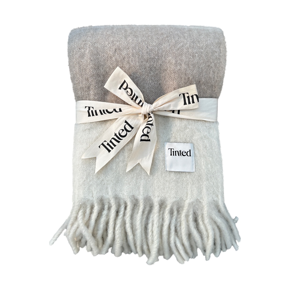 Hemple ullpläd 130x170 cm, Beige-offwhite