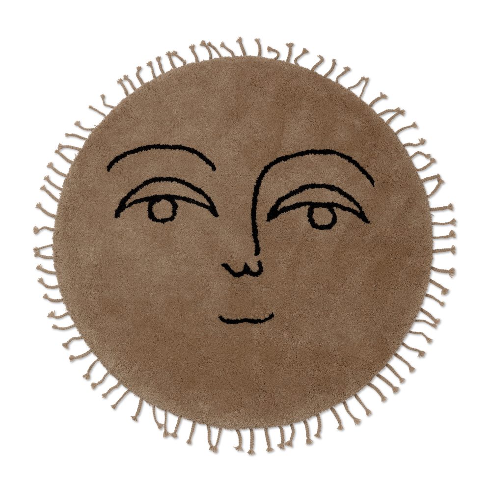 Sun matta Ø130 cm, Natural