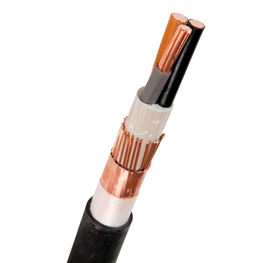 Nexans 15143198-201-00 Jordkabel FXQJ EMC, 1kV, svart, 1 m 4x2.5/2.5 mm²