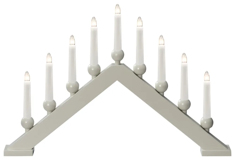 Konstsmide 3934-525 Adventsljusstake 9 ljus Röd