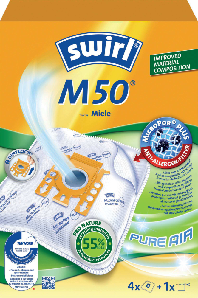 DAMMSUGARPÅSE SWIRL M50 4ST