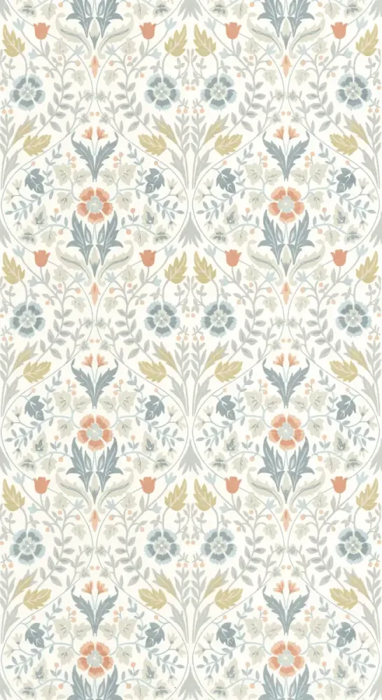 Casadeco - Archibald Bleu Givre Arts & Crafts