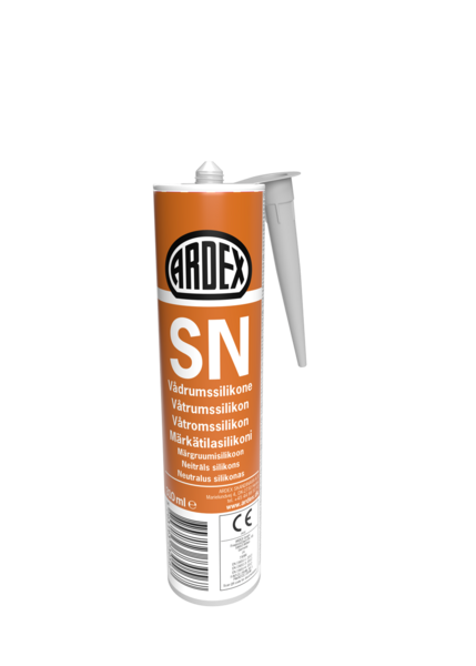 VÅTRUMSSILIKON ARDEX SN STENGRÅ 310ML